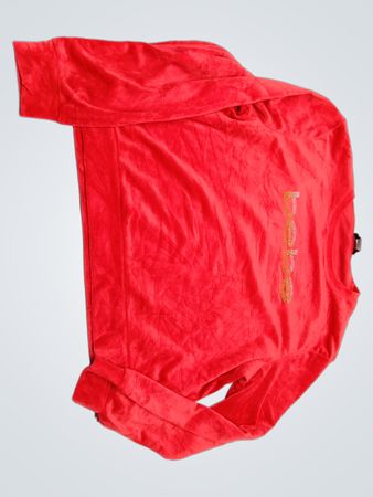 Bebe Red Velour Sweatshirt