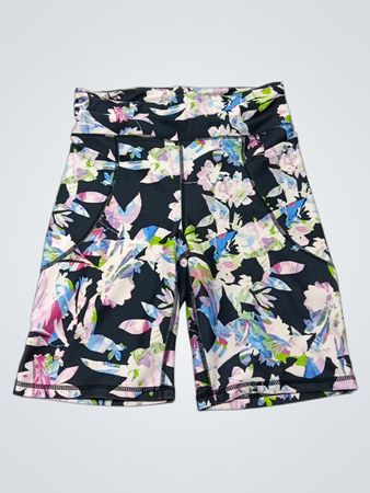 bebe SPORT Floral Print Biker Shorts