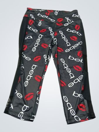 Bebe Sport Lips Print Leggings