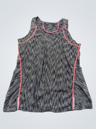 Athleta Gray Striped Tank Top