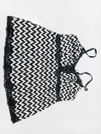 Black and White Chevron Dress