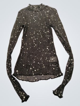 Long-Sleeve Star Pattern Shirt