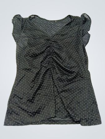 Black Polka Dot Blouse