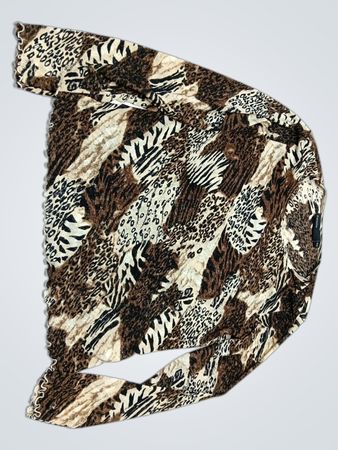 Kappahl Leopard Print Long Sleeve Blouse