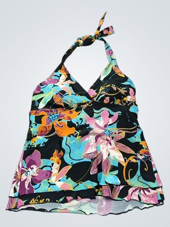 Croft & Barrow Floral Halter Swimsuit Top