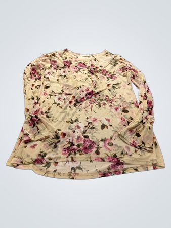 Free People Floral Long Sleeve Blouse