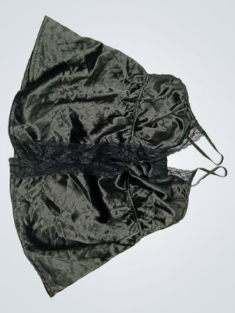 Black Satin Chemise