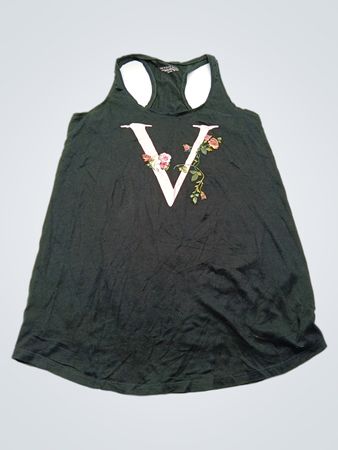 Victoria's Secret Embroidered V Racerback Tank Top