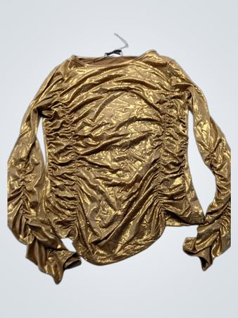 Golden Long-Sleeve Top