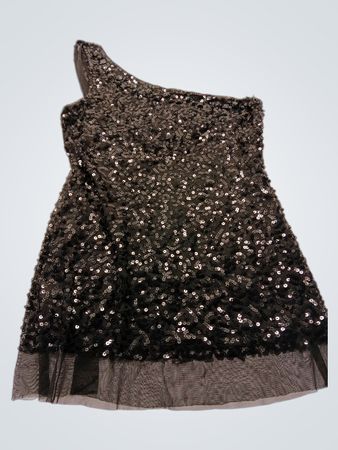 Sequin One-Shoulder Top
