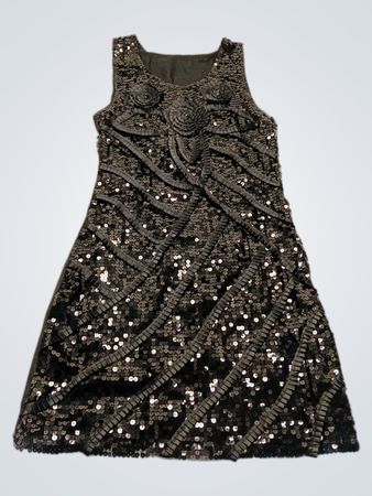 Black Sequined Dress