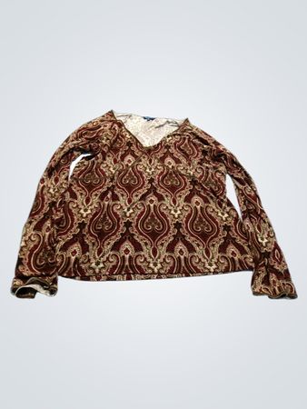 Reindeer Paisley Long Sleeve Shirt