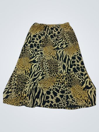 West End Petite Leopard Print Skirt