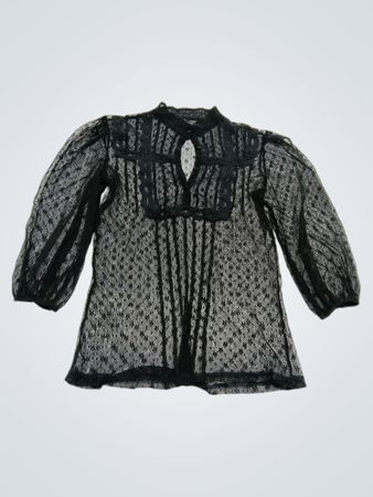 Zara Black Lace Blouse