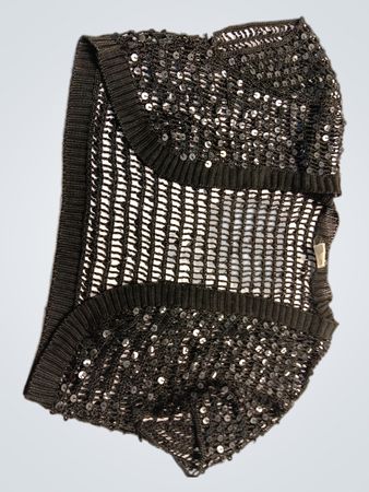 Black Sequined Vest