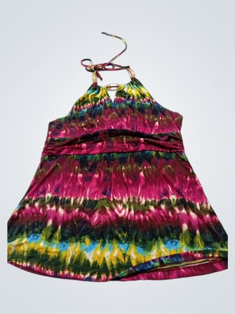 Tie-Dye Halter Dress