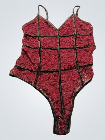 Red Lace Bodysuit