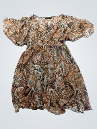 Zoul Paisley Print Mini Dress