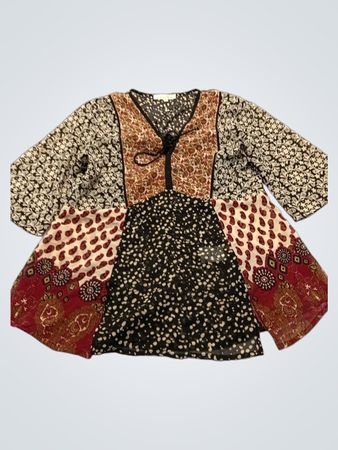 Rosebud Patchwork Blouse