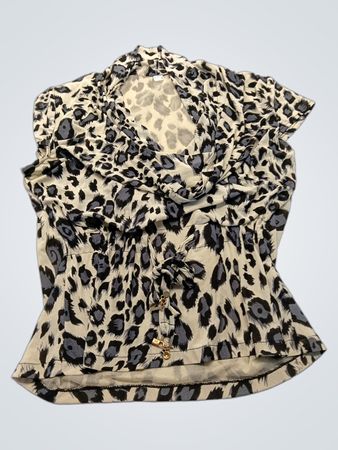 Blouse with Leopard Print
