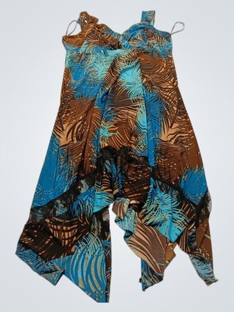 Tennisotion Blue and Brown Floral Jumpsuit
