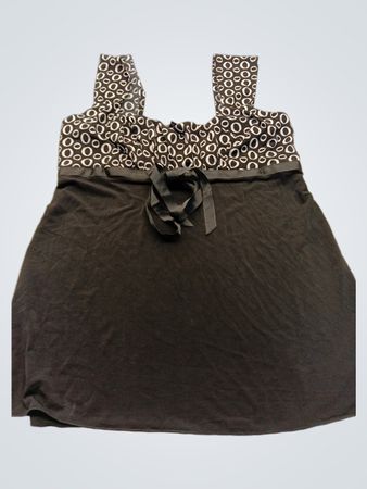 Maurices Black Circle Pattern Sleeveless Top