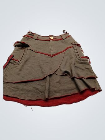 Bebesong Gray and Red Skirt
