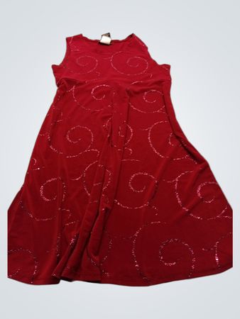 Speckles Red Dress