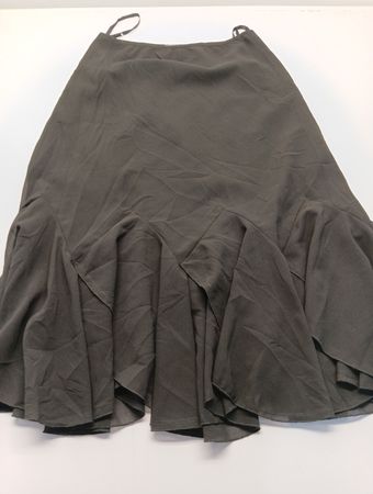 Lori Ann Montreal Gray Ruffled Skirt