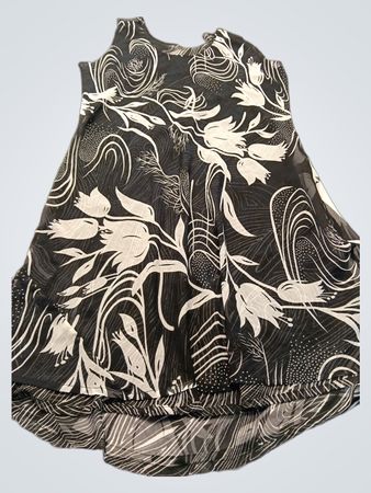 Black and White Floral Dress
