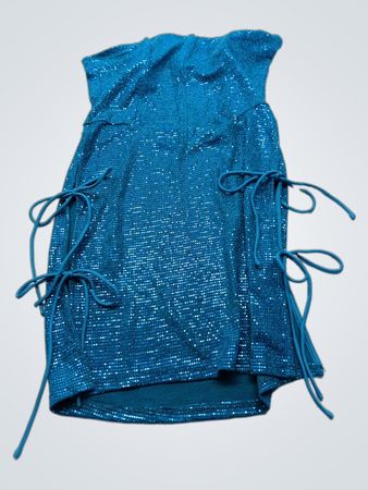 Blue Sequined Dance Top