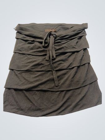 The Limited Gray Ruffled Skirt