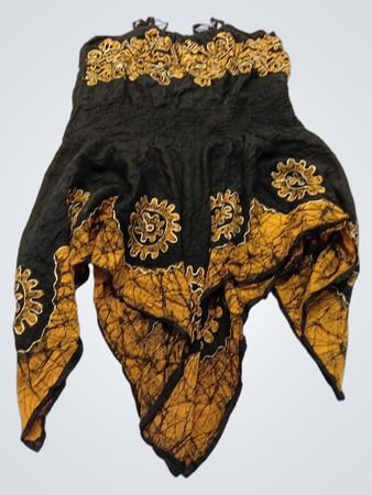 Black and Gold Halter Top