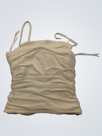 Streetwear Society White Ruched Cami Top