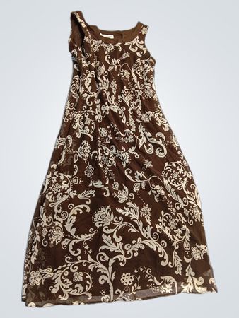 Studio I Petite Brown Floral Dress