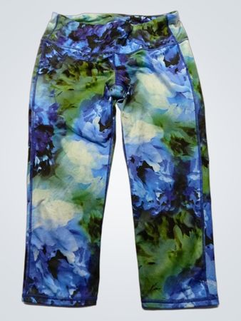 Athleta Floral Print Cropped Leggings