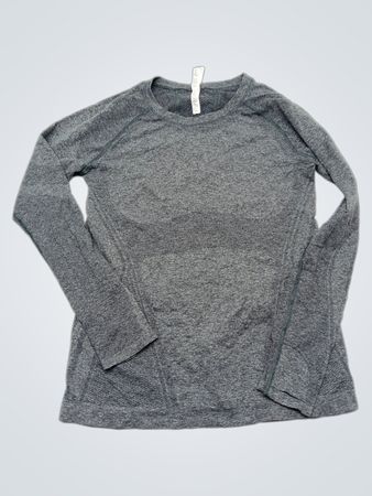 Athleta Gray Long-Sleeve Top