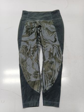 Athleta Grey Marbled Athletic Leggings