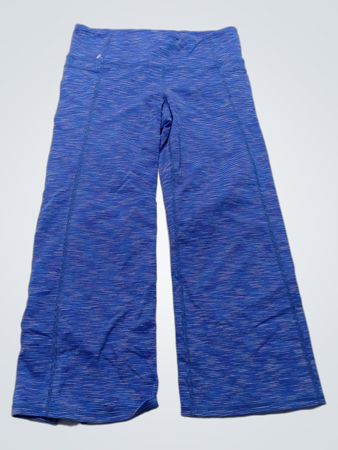 Athleta Blue Striped Leggings