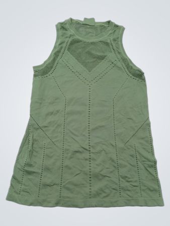 Athleta Green Mesh Tank Top