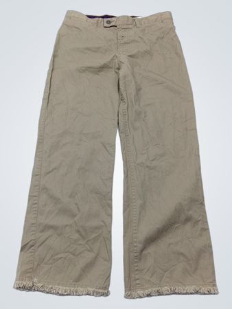 Ralph Lauren Khaki Wide-Leg Pants