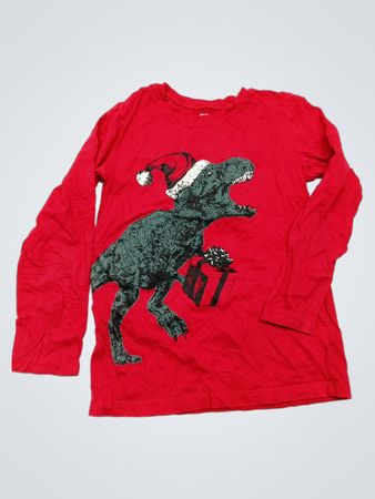 Oshkosh Long Sleeve T-Shirt with Dinosaur Graphic