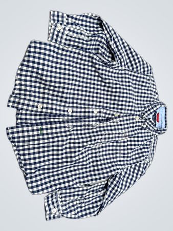 Tommy Hilfiger Blue and White Gingham Shirt