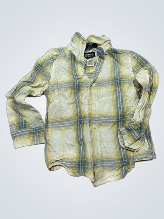 OshKosh B'gosh Yellow and Blue Plaid Shirt