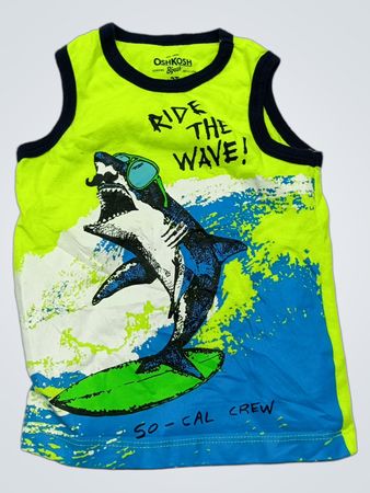 Oshkosh Kids' Neon Green Graphic Tank Top