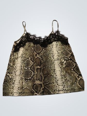Zara Trafaluc Snakeskin-Print Camisole
