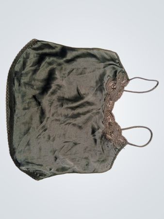 Green Satin Corset Top