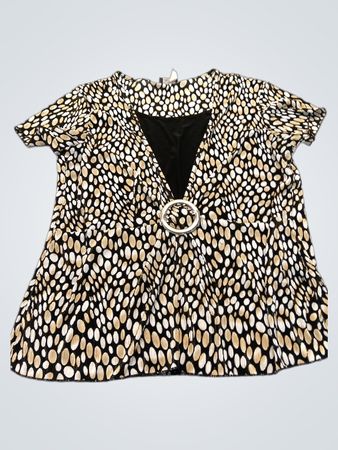 Brittany Black Peplum Top