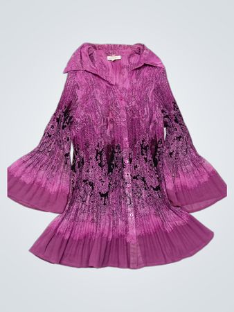 Fashion Bug Purple Lace Blouse