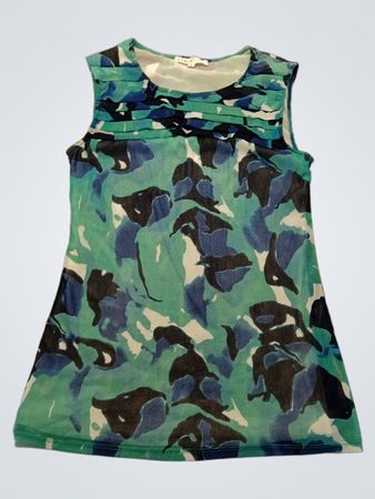 Cleo Sleeveless Camo Print Top
